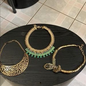 Bcbg Max Azria statement necklaces set